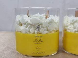 Whipped cream candle