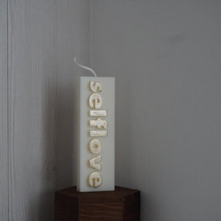 Self love pillar candle