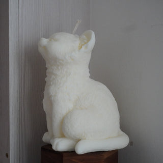 Large Cat candle